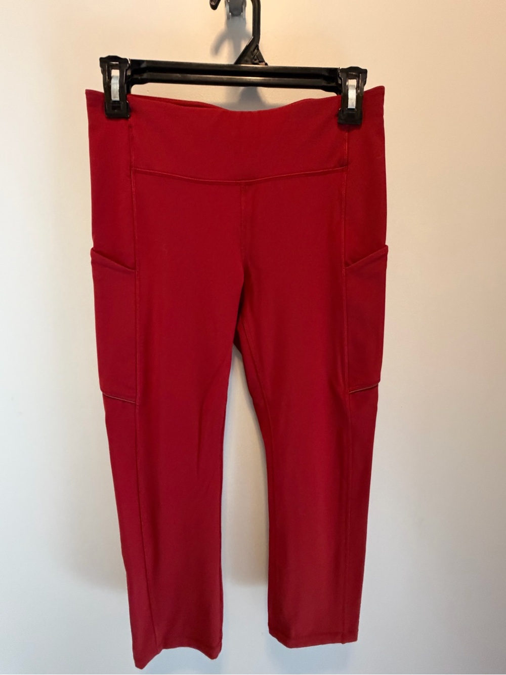 lululemon athletica Red High-Rise Capri Leggings with Side Pockets